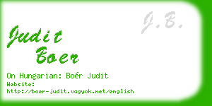 judit boer business card